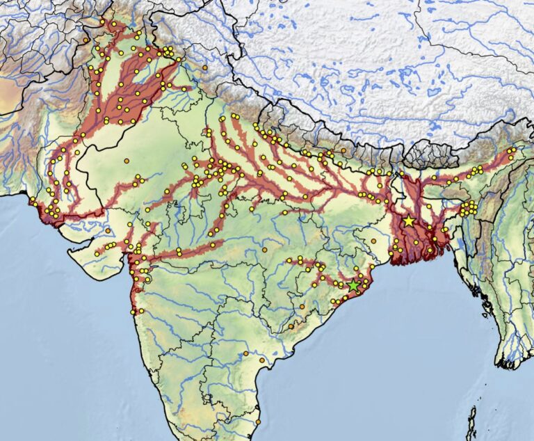nilssonia gangetica map