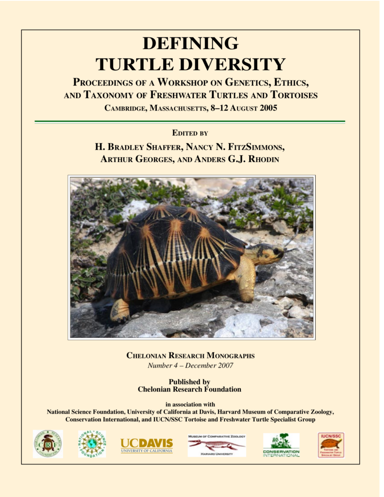 turtles of the world annotated list 2007 cover