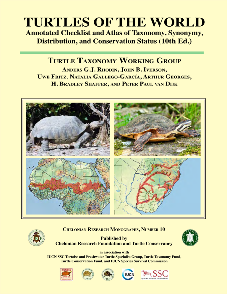 turtles of the world checklist 10th edition — cover
