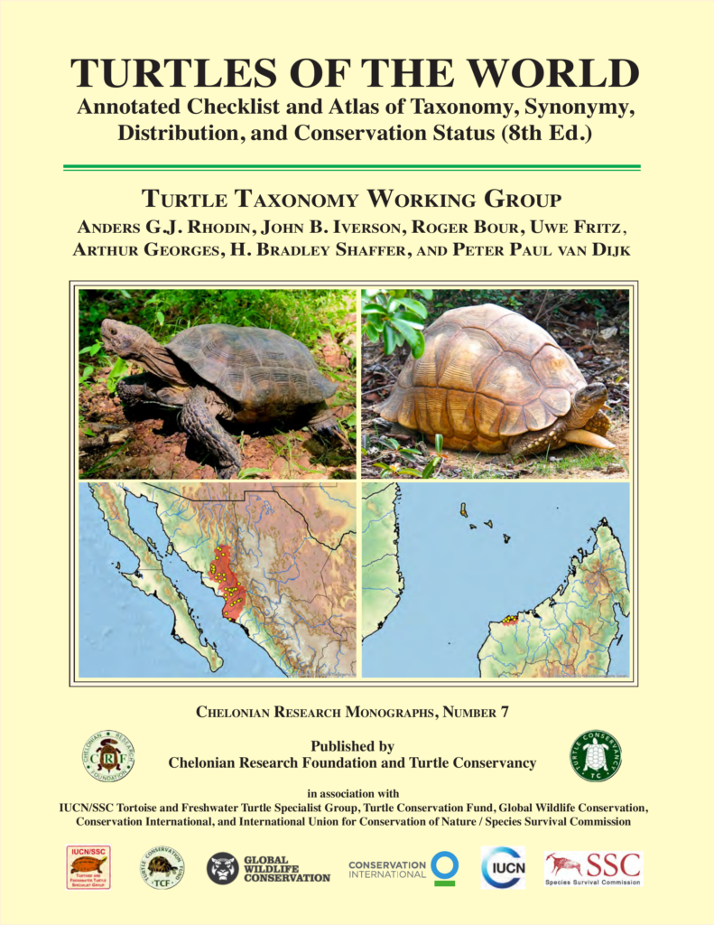turtles of the world checklist 8th edition — cover