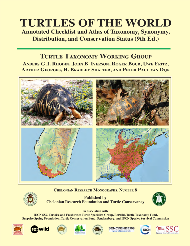 turtles of the world checklist 9th edition — cover